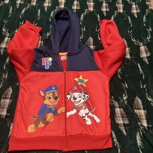 Nickelodeon Paw Patrol Kids Hoodie - Red and Navy# ct s # 55